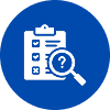 Survey analysis graphic symbol